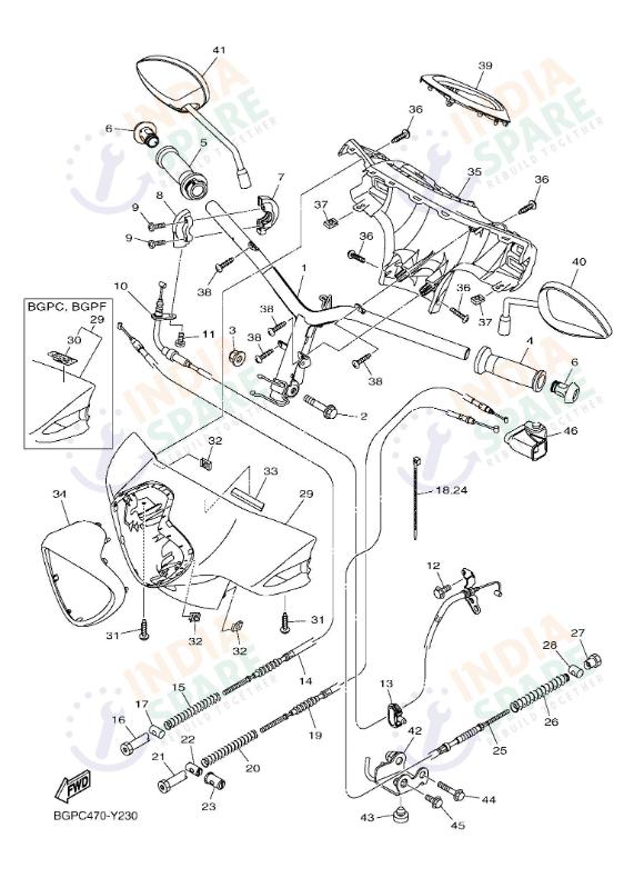 STEERING HANDLE & CABLE